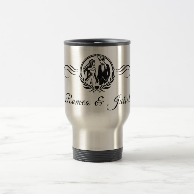 Presente de Caneca de viagem de Sinal de Amor de N (Centro)