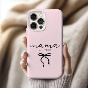 Presente de capa de telefone rosa da mamãe persona