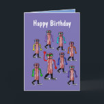 Presente de Cartão de Aniversário Engraçado Bacon<br><div class="desc">O cartão de aniversário de bacon e ovo é um presente único para pessoas que gostam de comidas engraçadas da zazzle.com/bostonsportstshirts*.</div>