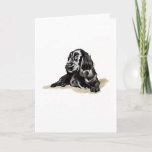Presente de Cartão para Amante de Cães Cocker Span