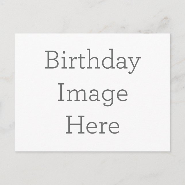 Presente de Cartão Postal de Aniversário Personali (Frente)