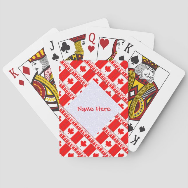 Presente de Cartas de Baralho Personalizadas com a (Verso)
