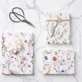 presente de casamento de flores selvagens elegante