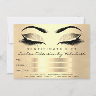 Presente de Certificado de Artista de Makeup Doura
