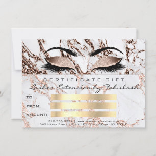 Presente de Certificado de Artista de Maquiagem de