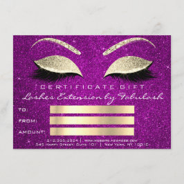 Presente de Certificado de Artista de Maquiagem Ro