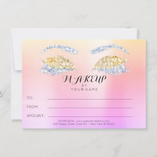 Presente de Certificado de Beleza de Makeup do Omb