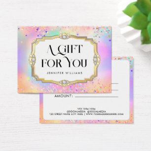 Presente de Certificado Elegante para Pastel Doura