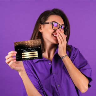 Presente de Certificado Preto de Cobre de Confetti