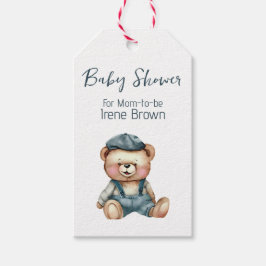 Presente de Chá de fraldas charmoso e etiquetas de