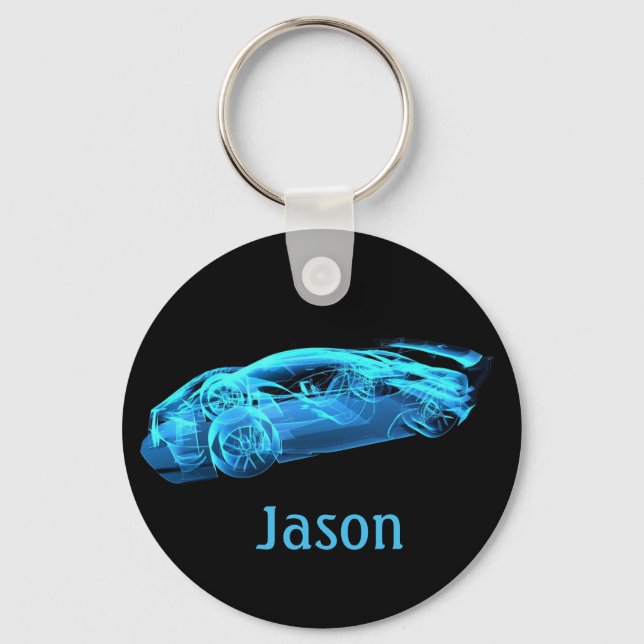 Presente de Chaveiro Preto de Design de Carro Lega (Frente)