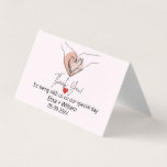 Presente de Convidado de Casamento de Cardiopatias<br><div class="desc">Mínimo Coração Mão-Mão,  Gesto de Casamento,  Presente. Você pode personalizar o nome,  data e mensagem.</div>