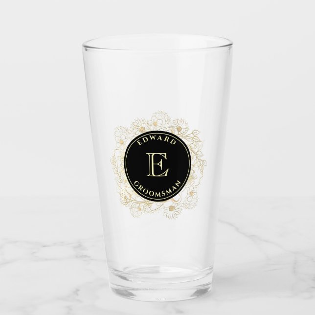 Presente de Copo de Pint para Padrinho em Ouro Pre (Frente)