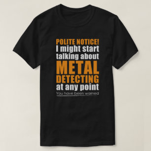 Presente de detecção de metal ideal para t-shirt