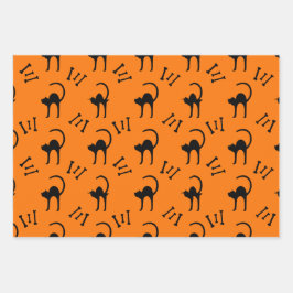 Presente de Dia das Bruxas Negro e Ossos