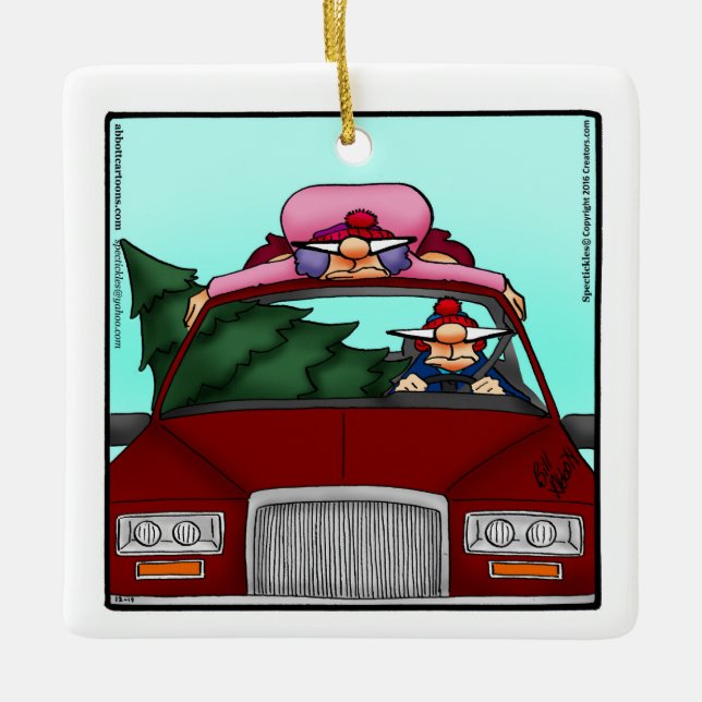 Presente de Enfeites de natal Personalizado Engraç (Frente)