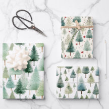 Presente de Feriado em Árvore de Natais vintages R