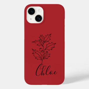 Presente de Flor de Nascimento Holly em Dezembro P