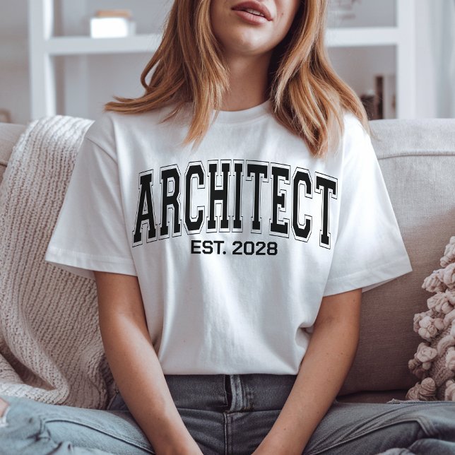 Presente de Formando Personalizado de Camisa de Ar (architect t-shirt, architect sweatshirt, architecture t-shirt, future architect shirt for women,)