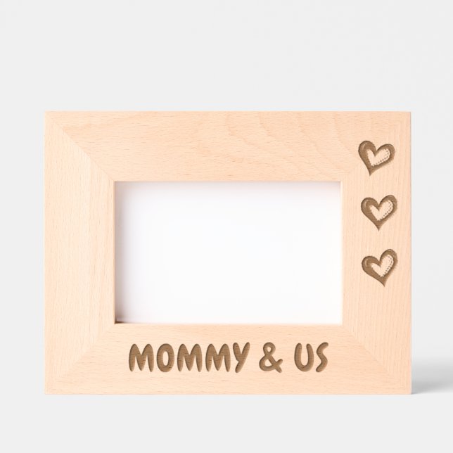 Presente De Foto Para Mãe, Mamães E Nós, Quadro De (Front)