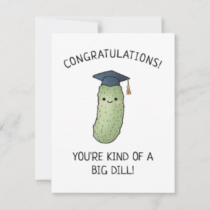 Presente de Graduação com Piada de Pepino com Dill