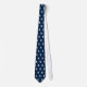 Presente de gravata náutica de veleiro azul marinh (Frente)