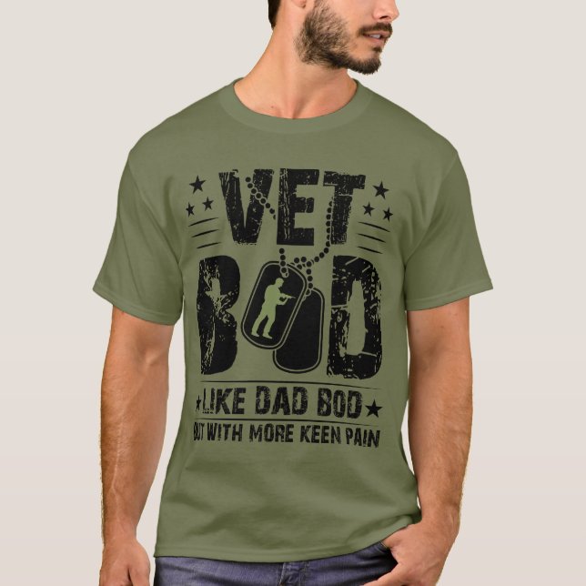 Presente de Humor do Dia do Veterano Camisa do Cor (Frente)
