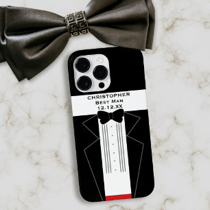 Presente de Melhor Casamento Homem de Tuxedo Branc