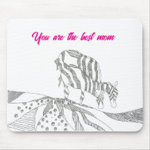 Presente de mouse pad com figura de arte abstrata 
