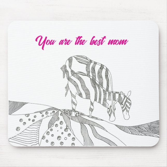 Presente de mouse pad com figura de arte abstrata  (Frente)