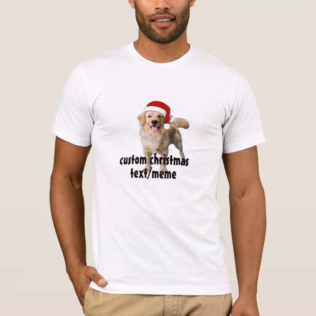 Presente de Natal de Camisa Fotográfica de Cão Per (Frente)