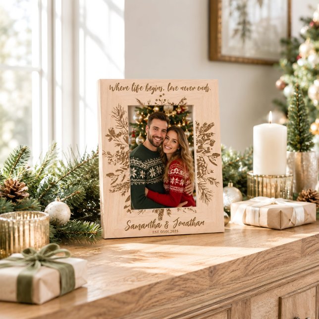 Presente de Natal de Foto de Casal com Nome Person (Criador carregado)