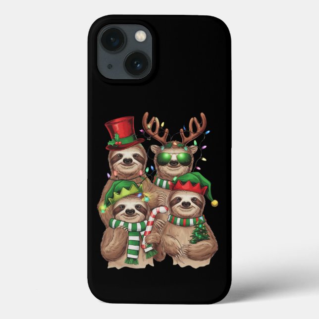 Presente de Natal de Preguiça Feliz Slothmas Amant (Verso)