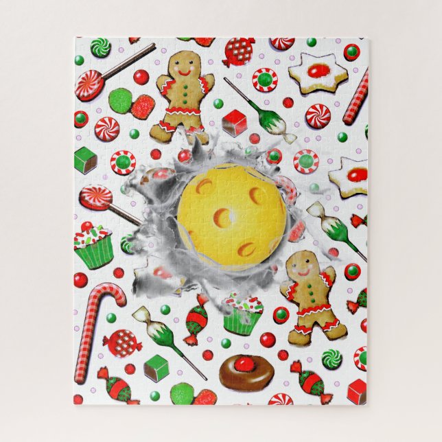 Presente de Natal de Quebra-Cabeça de Pickleball Ú (Vertical)