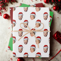 Presente de Natal de Santa Hat Personalizado Face
