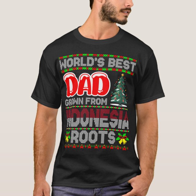Presente De Natal Do Papai Indonésia Ideia Suéter  (Frente)