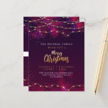 Presente de Natal Mínimo Purple Neon Holly Persona