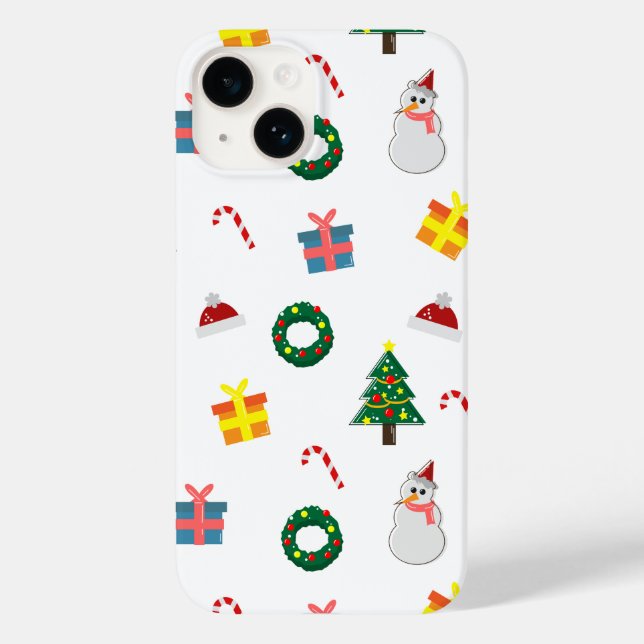 Presente de Natal – Padrão Alegre de Férias com Bo (Verso)