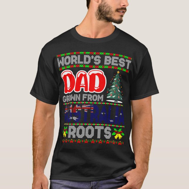 Presente De Natal Papai Austrália Ideia Suéter Fei (Frente)