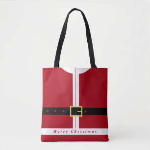 Presente de Natal Tote Bag Papai Noel Engraçado