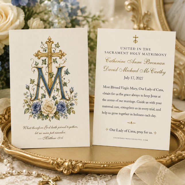 Presente de Oração de Casamento Católico Mariano (Criador carregado)