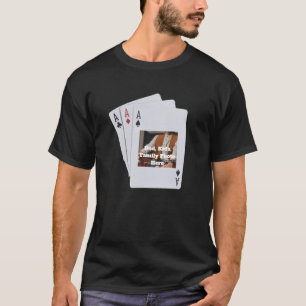 Presente de pôquer para o pai, camisa personalizad