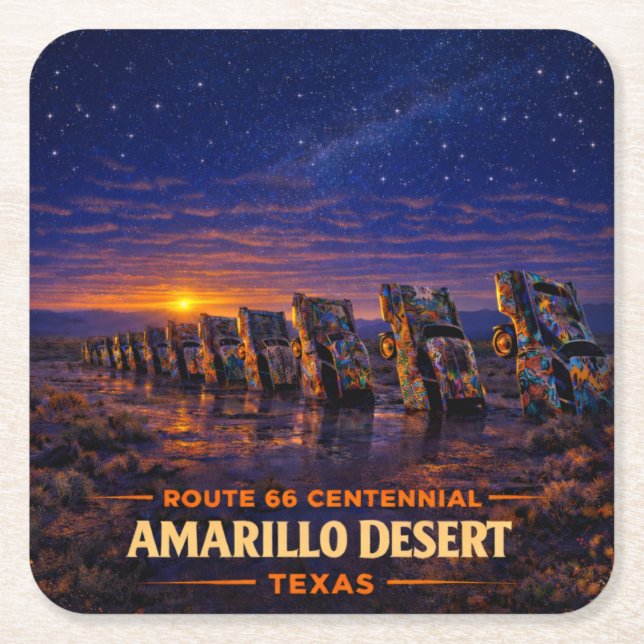 Presente de Porta-Copos da Amarillo Route 66 Barwa (Frente)