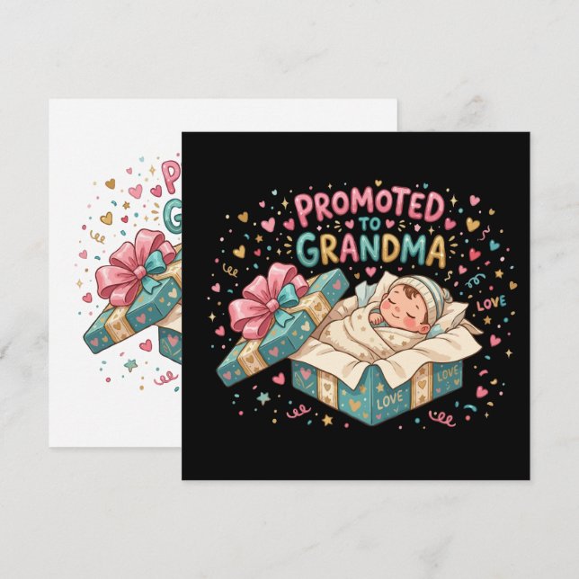 Presente de Promoção a Avó (Frente/Verso)