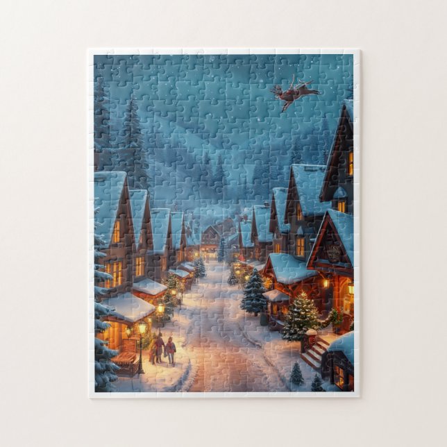 Presente de quebra-cabeça de Natal (Vertical)