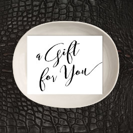 Presente de Script de Caligrafia Manuscrito Simple