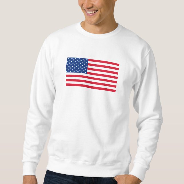 Presente de Suéter da Bandeira Americana (Frente)