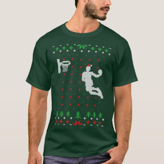 Presente de Suéter de Natal Feio de Basquete