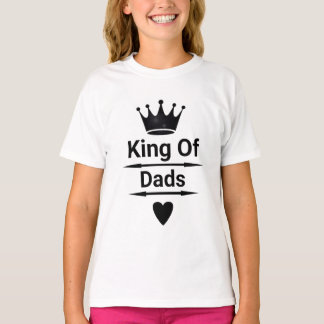Presente de T-Shirt do Rei dos Pais para Filha