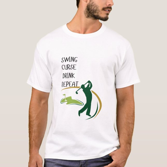 Presente De T-Shirt Golfer Para Amantes De Golfe (Frente)